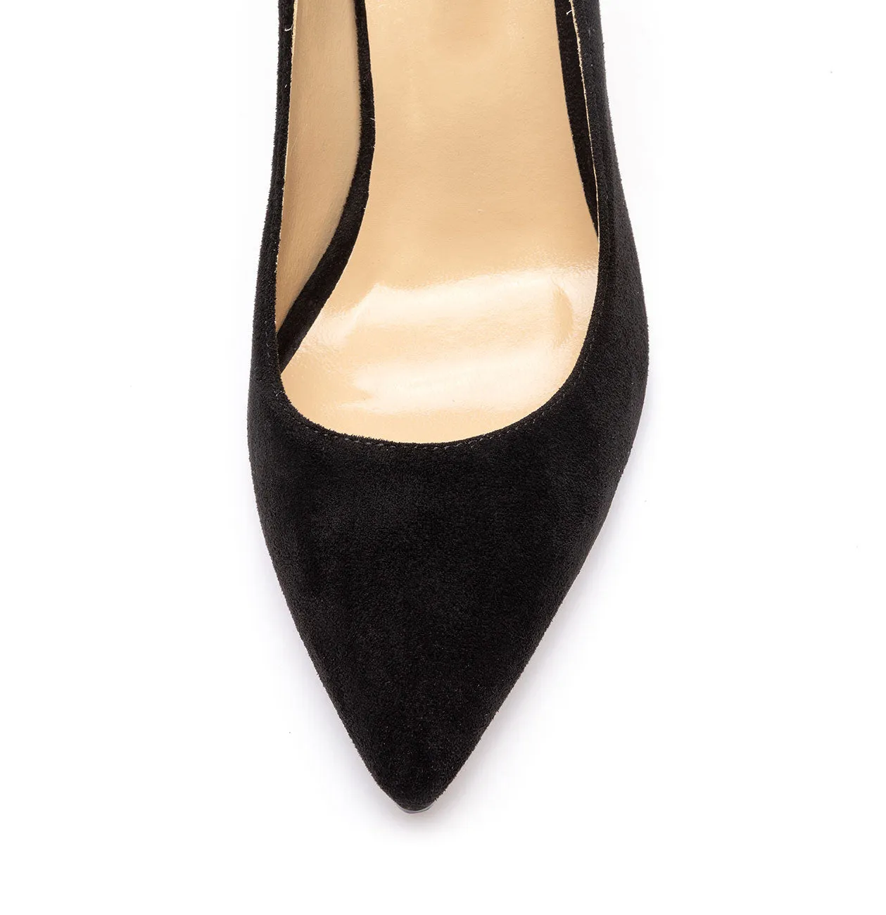 CASTAMERE Womens Basic High Heels Pumps Slip On Pointy Toe Stilettos 10CM Heel