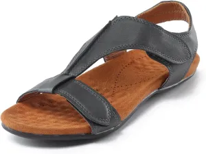Cathalem Orthopedic Sandals for Women, Womens Arch Support Flat Sandals Flat Arch Beach Sandals Walking Sandals Women Comfort