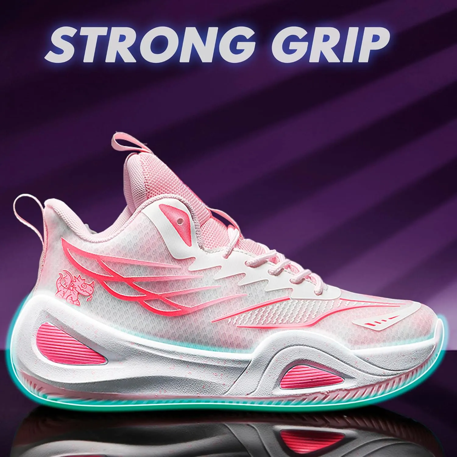 CJSPORX Women Men Basketball Shoes Breathable Men Non Slip Outdoor Fashion Unisex Sneakers