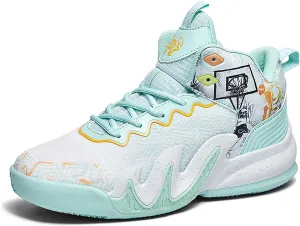 CJSPORX Women Men Basketball Shoes Breathable Men Non Slip Outdoor Fashion Unisex Sneakers