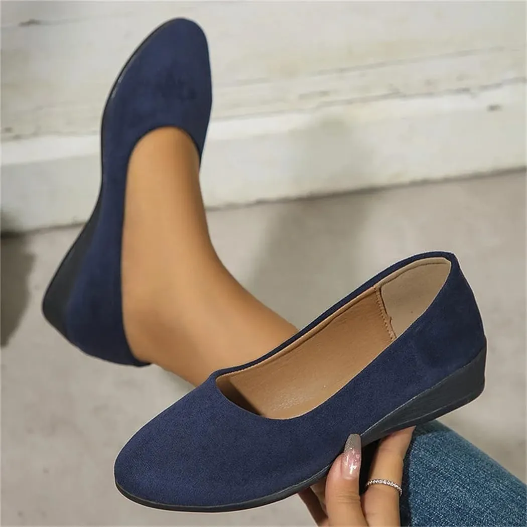Comfortable,Lightweight,Anti-Slip,Breathable Orthopedic Flat Shoes for Women,Elegant Anti-Slip Low Heel Wedge Shoes