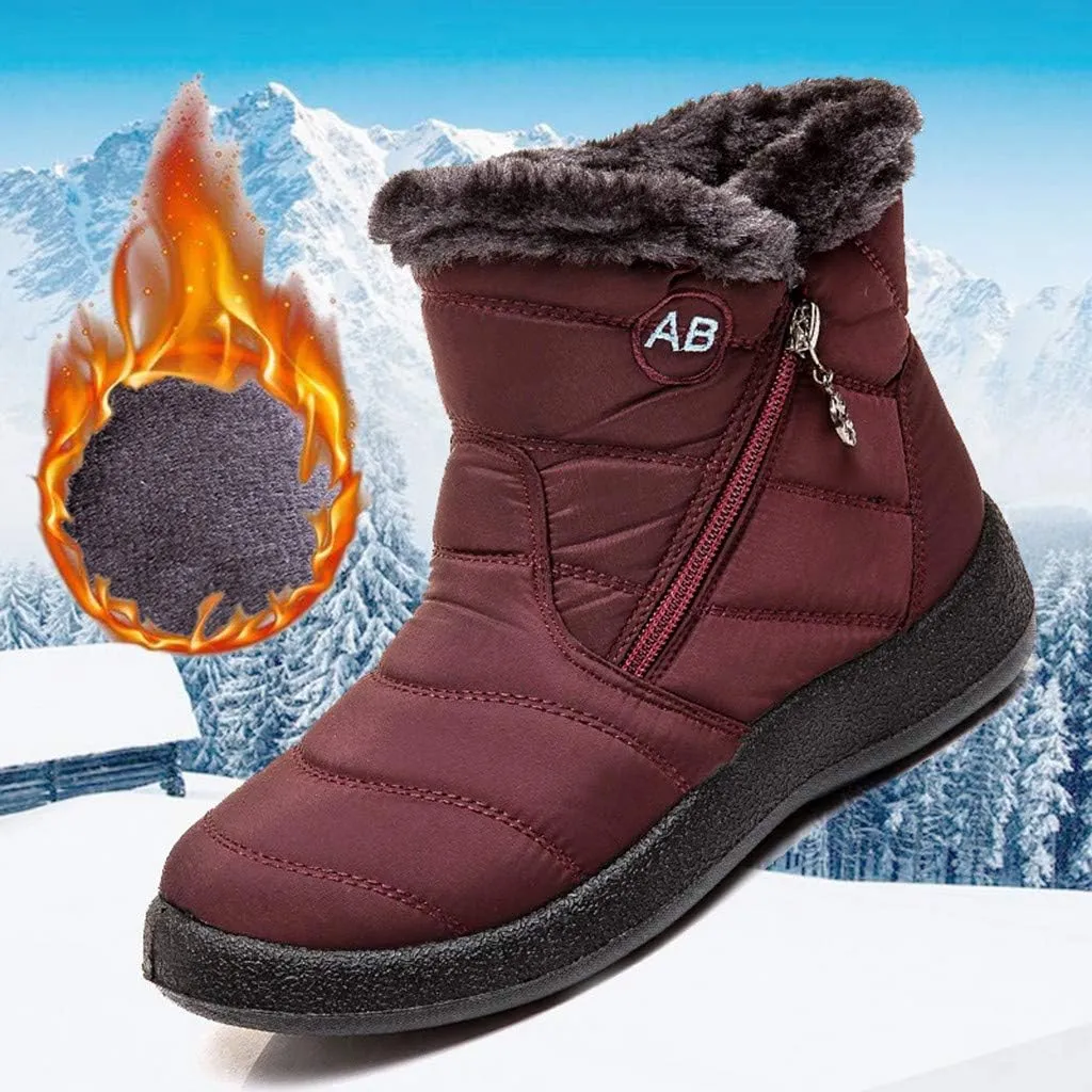 Cute Winter Boots Size 4 Woman Women's Black Waterproof Snow Boots Women Waterproof Winter Boots Woman Waterproof Snow Boots Botas De Invierno Para Mujer Para El Agua