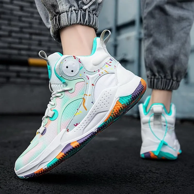 DHOVOR Womens Basketball Shoes Girls Fashion Basketball Sneakers Non Slip Tennis Shoes for Womens Indoor and Outdoor