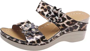 Eduavar Wedge Sandals for Women Dressy, Sandals for Women Dressy Summer Open Toe Sandals Fashion Breathable Travel Sandals