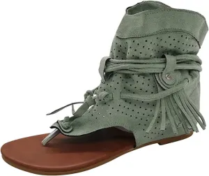 Eduavar Wedge Sandals for Women, Sandals Women Dressy Summer Floral Flip Flops Summer Outdoor Flat Sandals Slippers