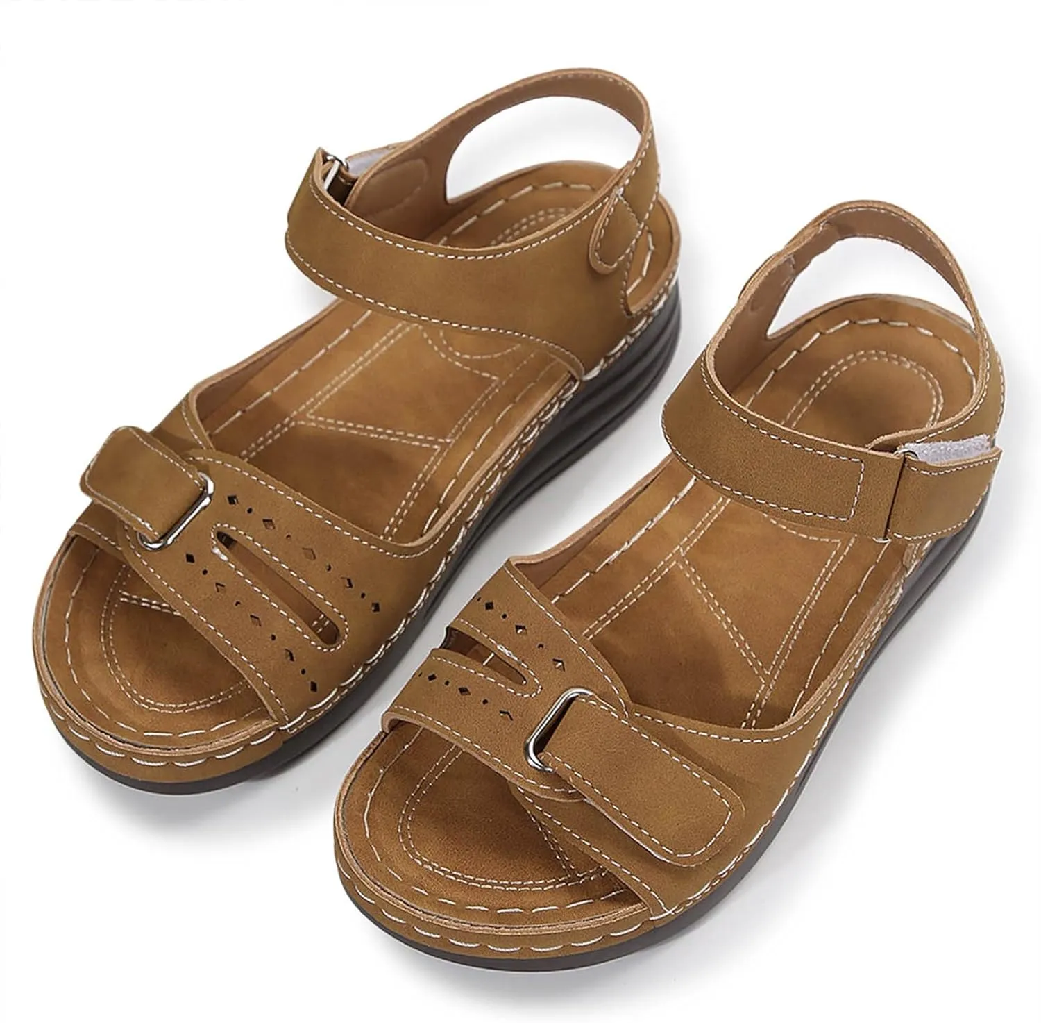 Elegant Dress Shoes For Women With Non Slip Summer Beach Wide Width Open Toe Wedges Womens Wide Sandals