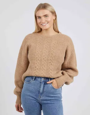Elliot Cable Knit Jumper - Butterscotch