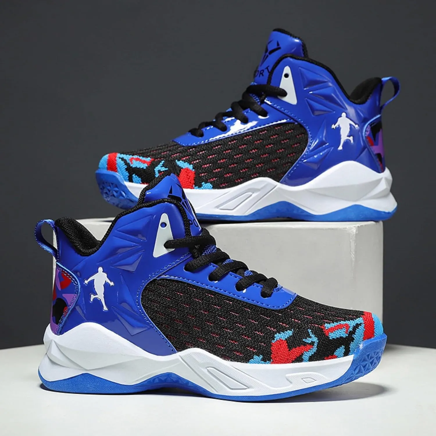 Fashion Anti-Slip Breathable wear-Resistant Children's Sports Basketball Shoes