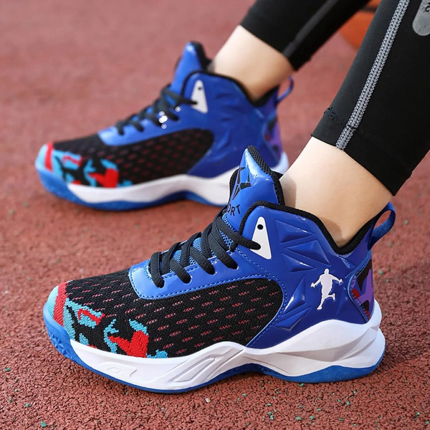 Fashion Anti-Slip Breathable wear-Resistant Children's Sports Basketball Shoes