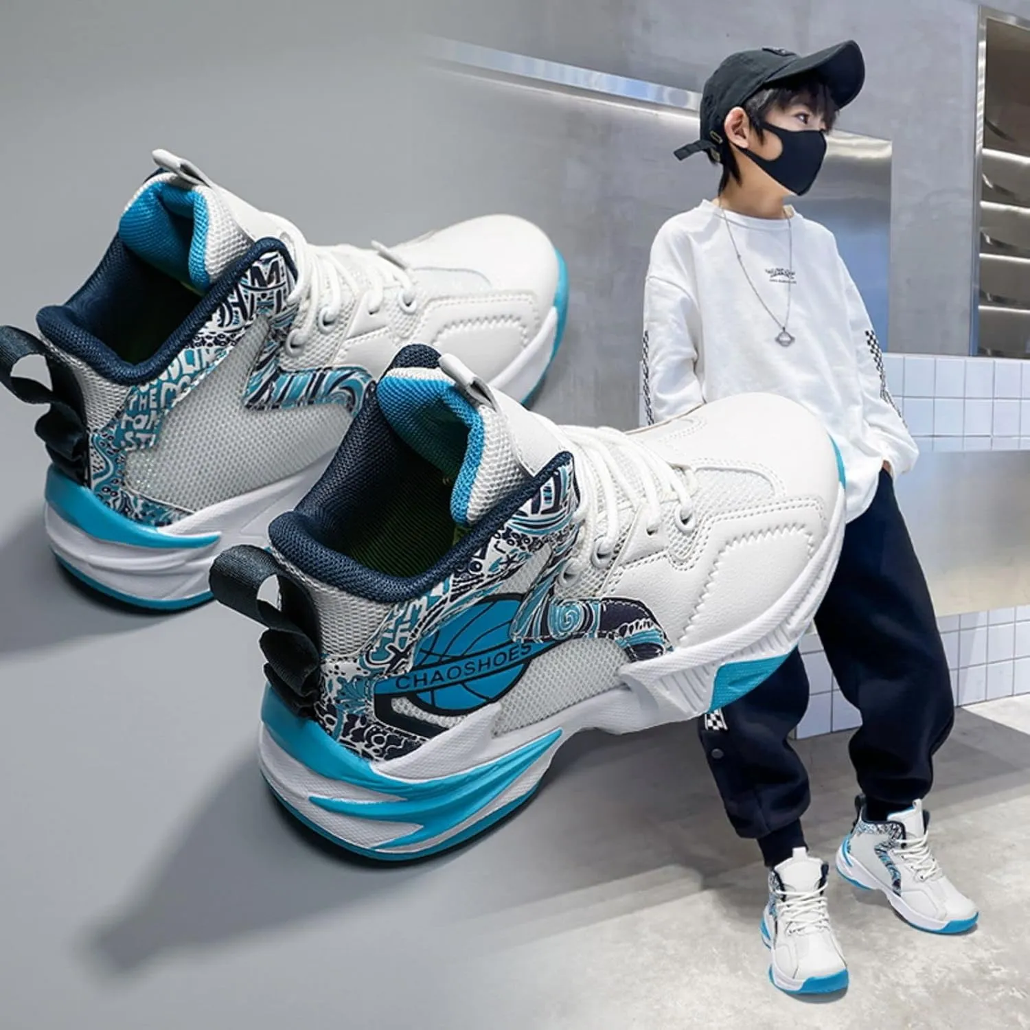 Fashion Anti-Slip wear-Resistant Sports Basketball Shoes