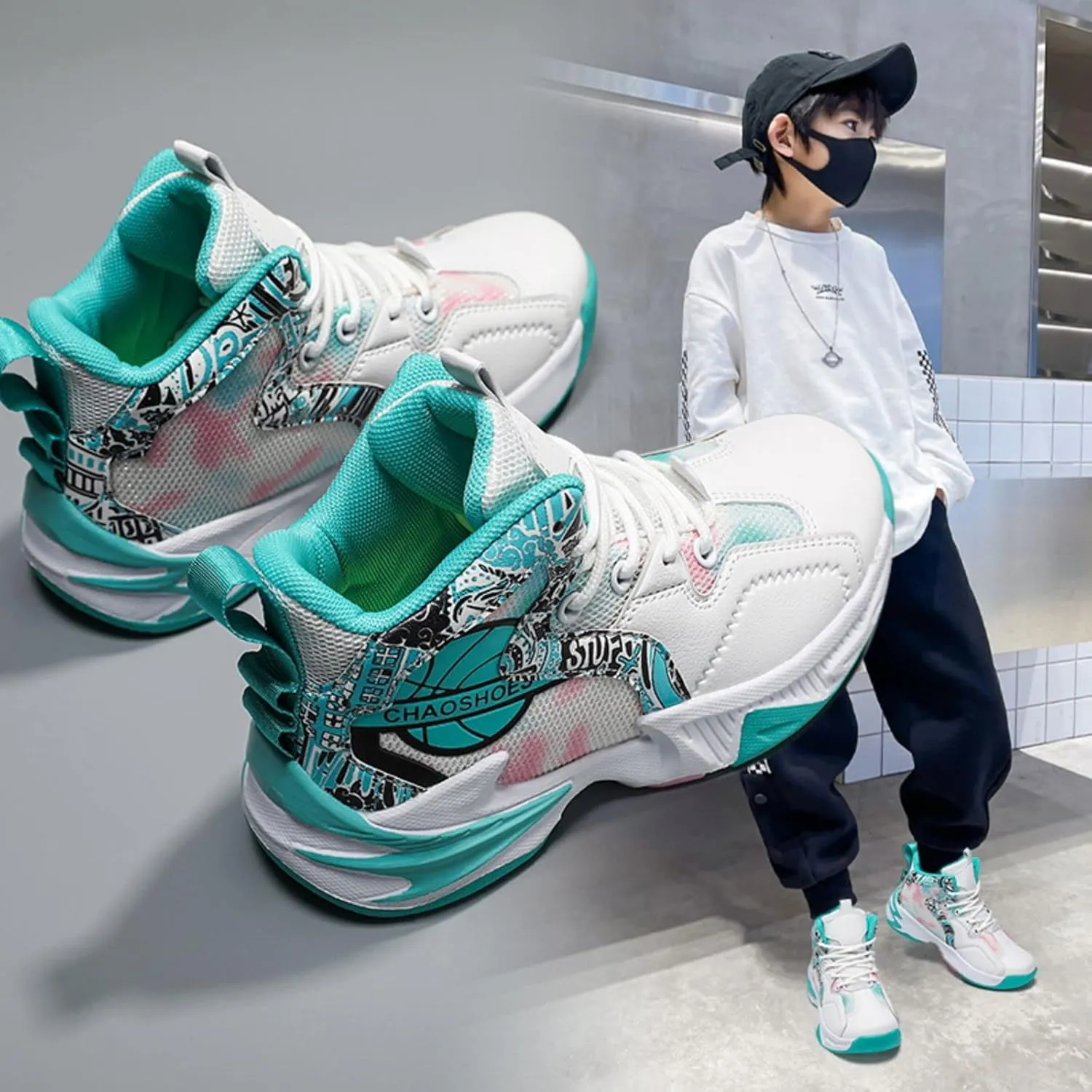 Fashion Anti-Slip wear-Resistant Sports Basketball Shoes