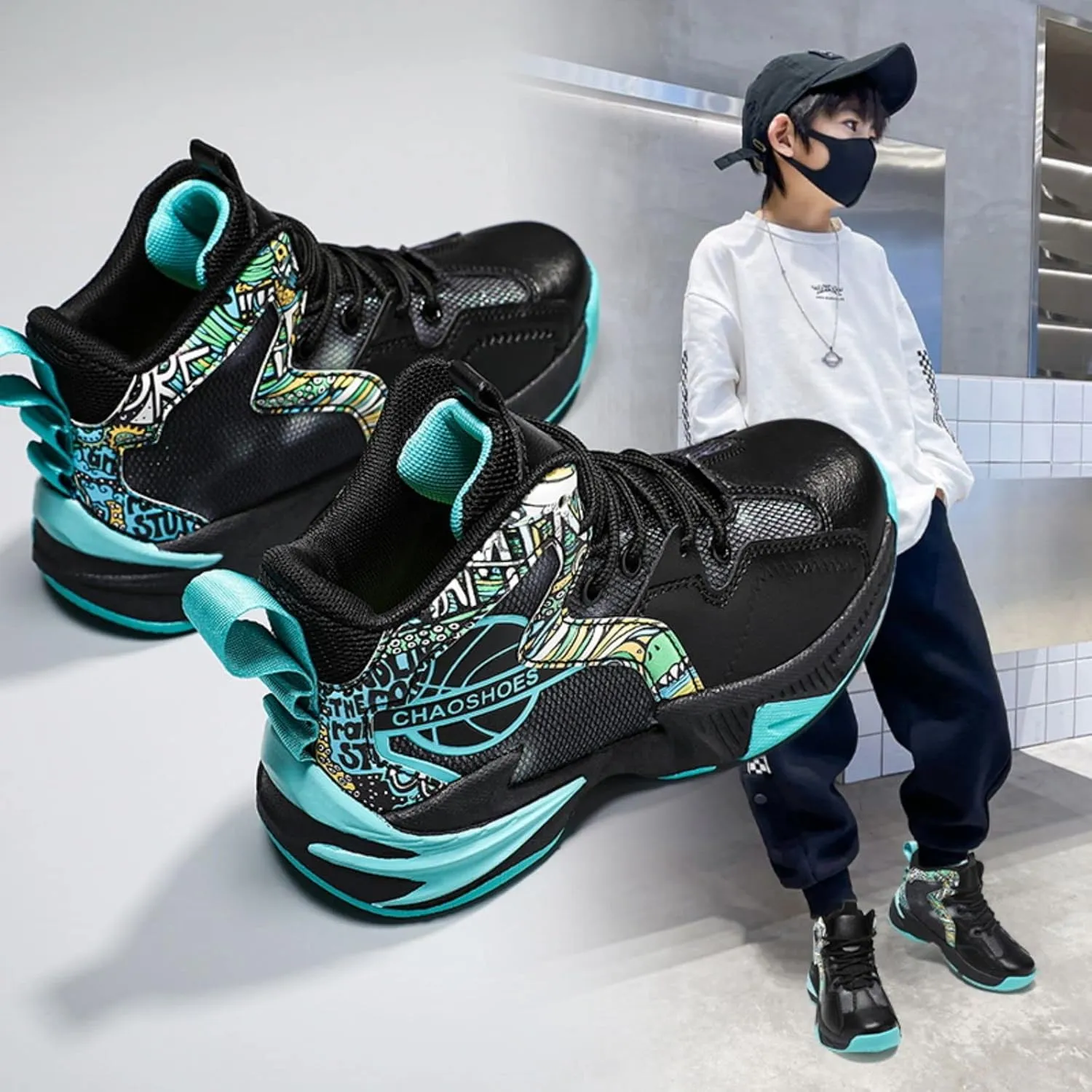 Fashion Anti-Slip wear-Resistant Sports Basketball Shoes