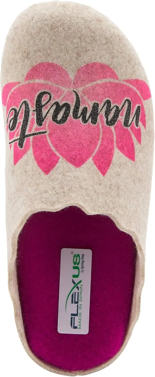 Flexus Spring Step Namaste Indoor Slippers for Women - Ladies Everyday Wear Warm House Shoes - Women's Loafer for Indoor Use