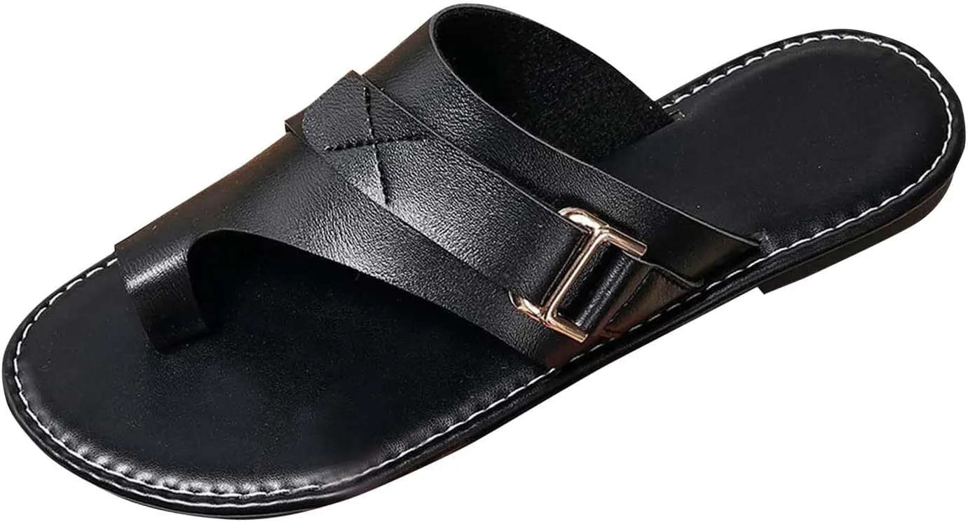Flip Flops for Women Summer Dressy Thong Ladies Sandals Comfort Flats Slides with Ring Toe Beach Orthopedic Sandals