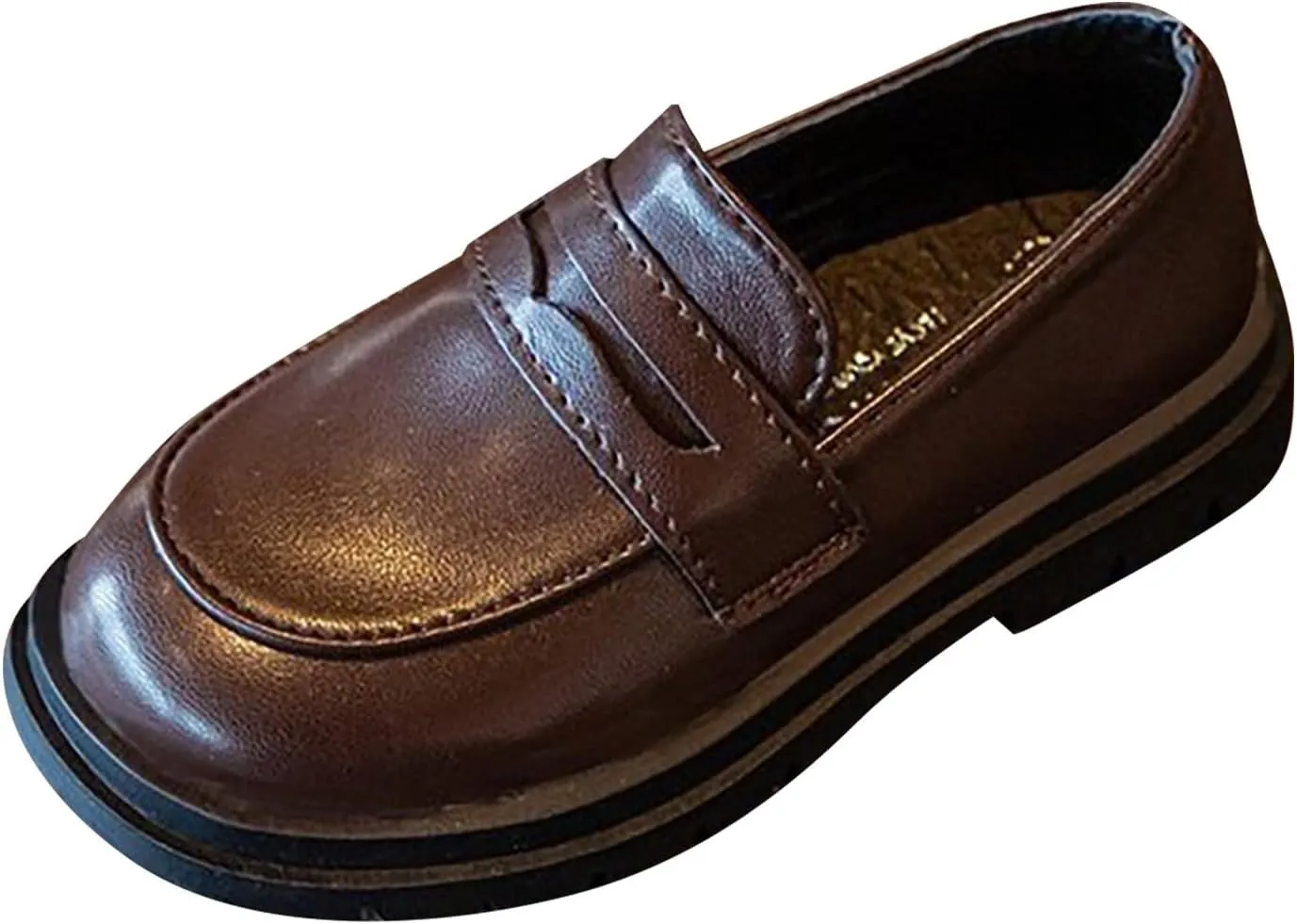 Girls Chunky Loafers Dress Shoes for Girl Platform enny Loafers Round Toe School Uniform Slip On Oxford Shoes