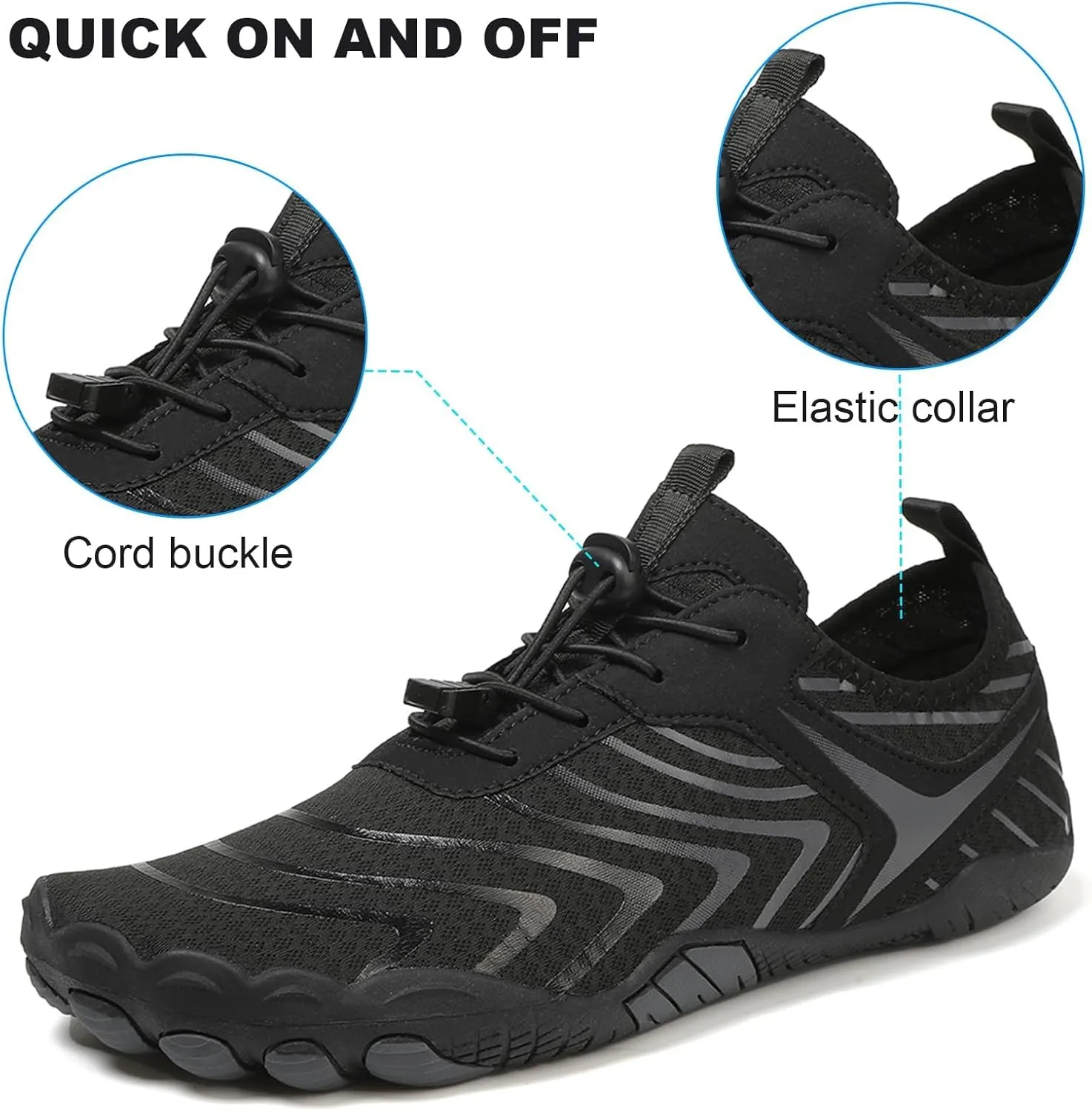 Hike Barefoot Shoes for Women Men Footwear Pro Barefoot Shoes with Wide Toe Box, Healthy & Non-Slip Breathable Athletic Beach Pool Surf Hiking Walking