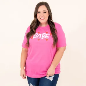 I Heart You Babe Tee, Charity Pink