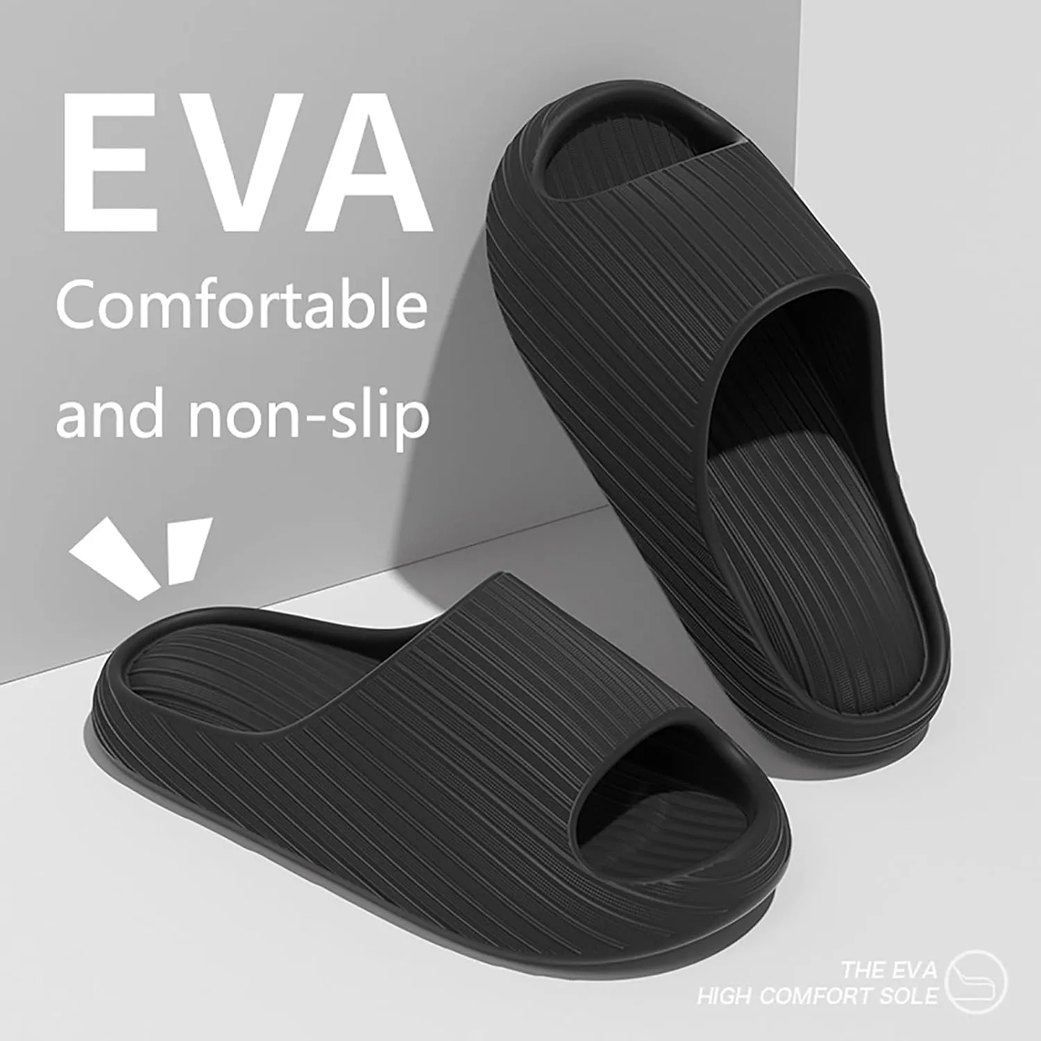 Indoor Slipper Mens Bath Slippers Womens Bathroom Slipper Cloud Slides Non Slip Non-Slip Drainage Hole