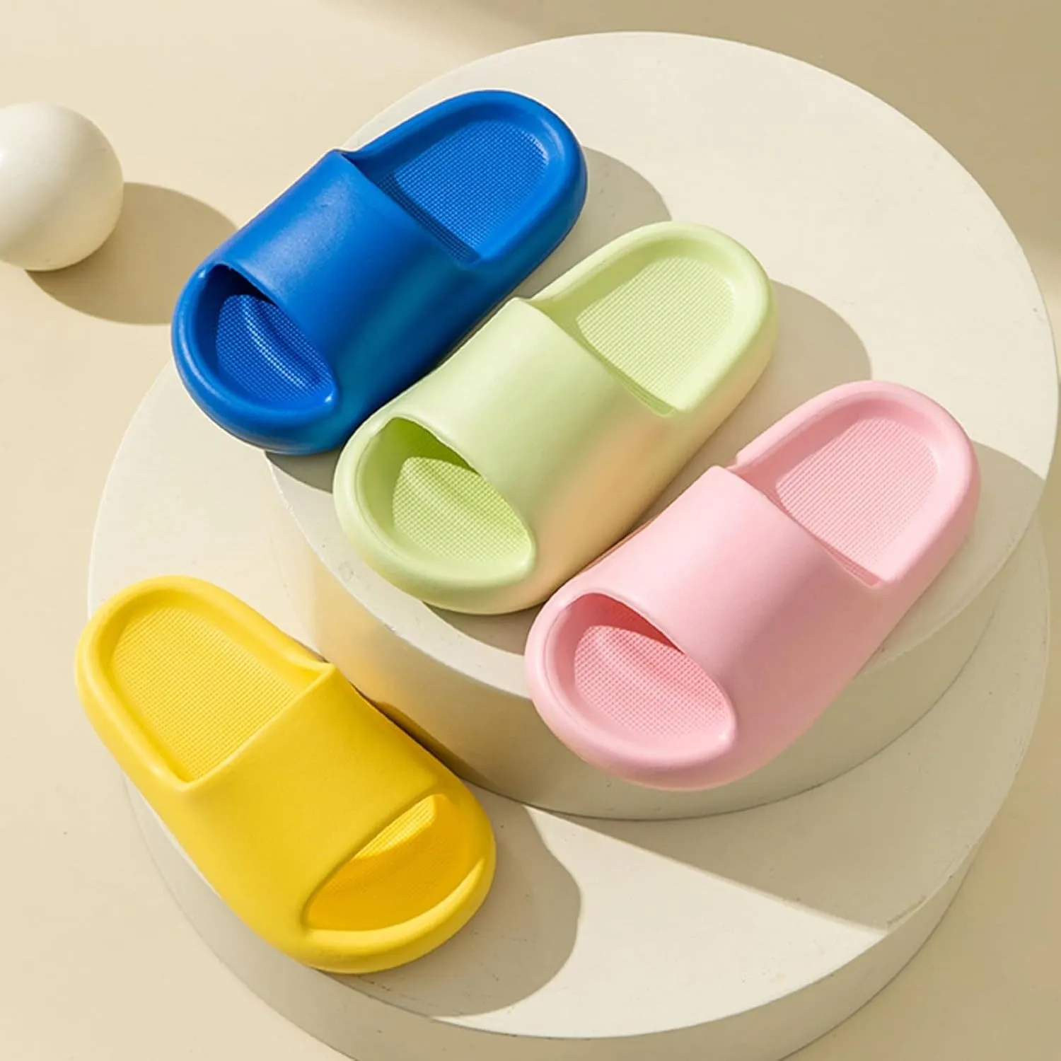 Kids Cloud Slides Boys Girls Shower Slippers Slip on Slide Sandals Non-slip Summer Beach Pool Shoes