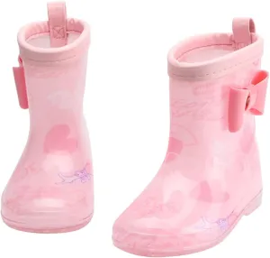 Kids Rain Boots Toddler Girls Rain Boots Waterproof Water Shoes Non-Slip Mud Boots Rain Boots For Toddler Boys Blue