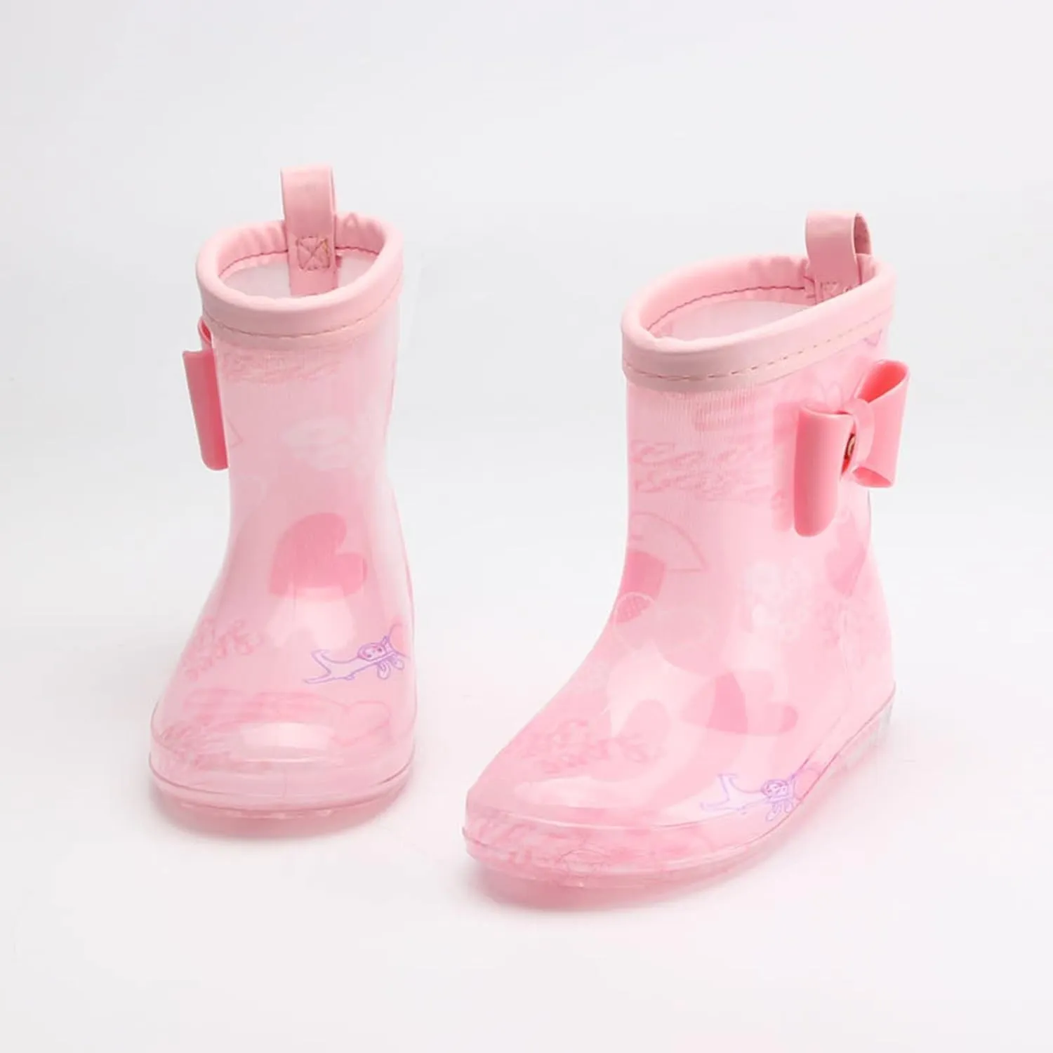 Kids Rain Boots Toddler Girls Rain Boots Waterproof Water Shoes Non-Slip Mud Boots Rain Boots For Toddler Boys Blue