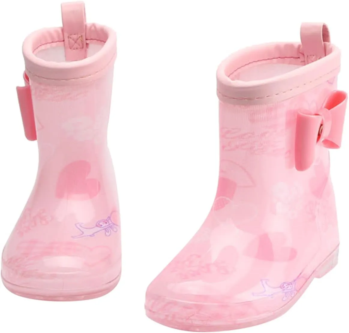 Kids Rain Boots Toddler Girls Rain Boots Waterproof Water Shoes Non-Slip Mud Boots Rain Boots For Toddler Boys Blue