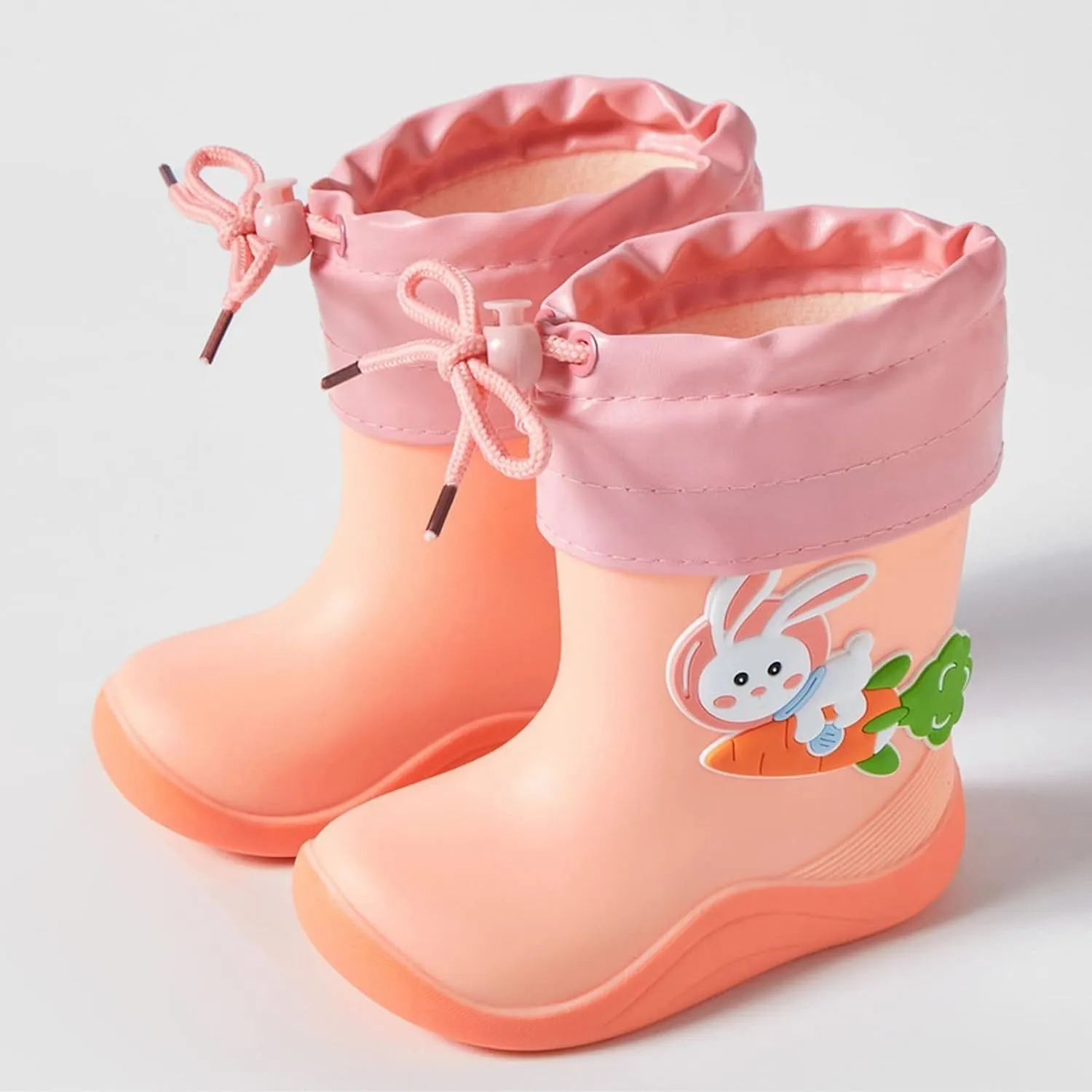 Kids Rain Boots Toddler Rainboots Waterproof Rubber Boys Rain Shoes For Baby Girls With Fun Patterns Kids Mud Boots