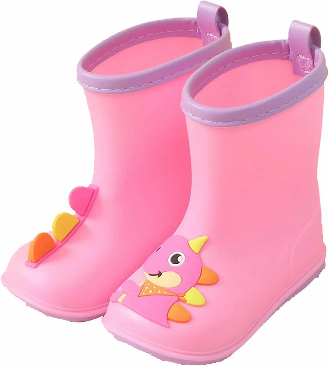 Kids Toddler Rain Boots For Girls Boys Dinosaur Cartoon Waterproof Rain Shoes Patterns Boot Rain Boots Toddlers