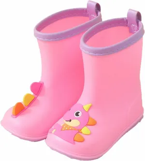 Kids Toddler Rain Boots For Girls Boys Dinosaur Cartoon Waterproof Rain Shoes Patterns Boot Rain Boots Toddlers