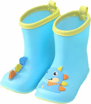 Kids Toddler Rain Boots For Girls Boys Dinosaur Cartoon Waterproof Rain Shoes Patterns Boot Rain Boots Toddlers