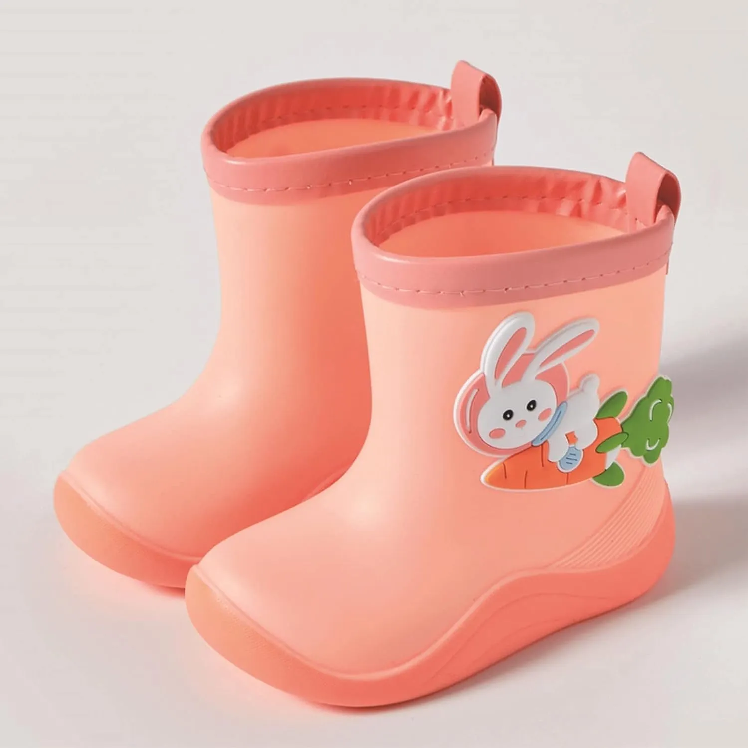 Kids Toddler Rubber Rain Shoes EVA Waterproo Rain Boot Non-Slip Rbbit Boots For Girls Rainboots For Toddlers Boys