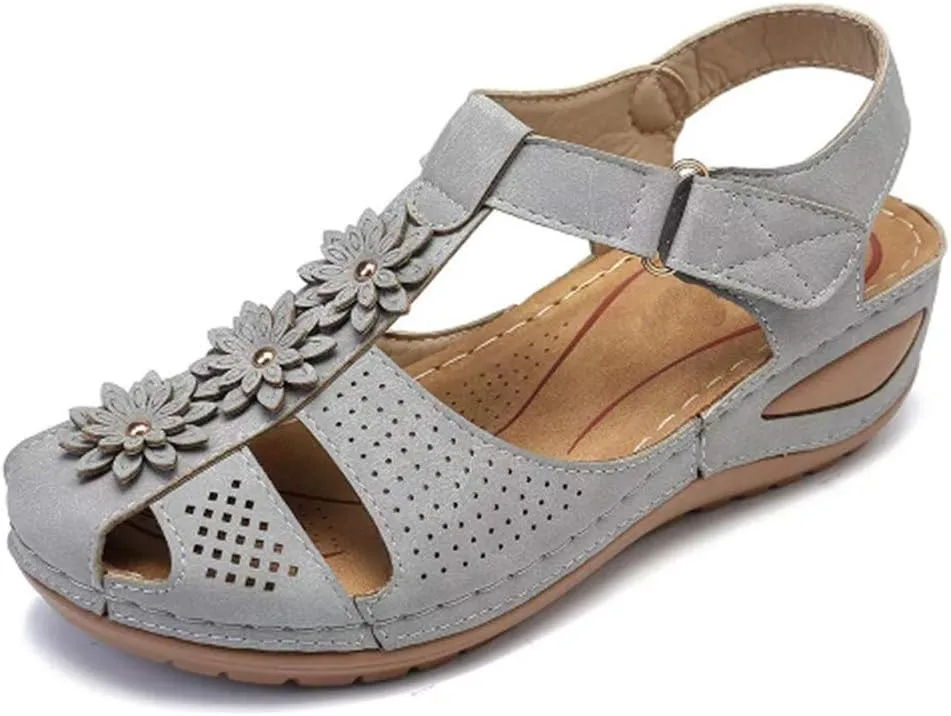 Ladies Girls Ankle Toe Sandals Soft Comfortable Sole Shoes Hollow Round Women's Casual Dress Shoes