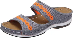 Ladmiple Comfortable Orthopedic Sandals For Women Dressy Summer Orthotic Slides Walking Flip Flops with Arch Support