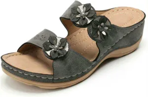 Ladmiple Comfortable Orthopedic Sandals For Women Dressy Summer Walking Flip Flops Orthotic Slides with Arch Support