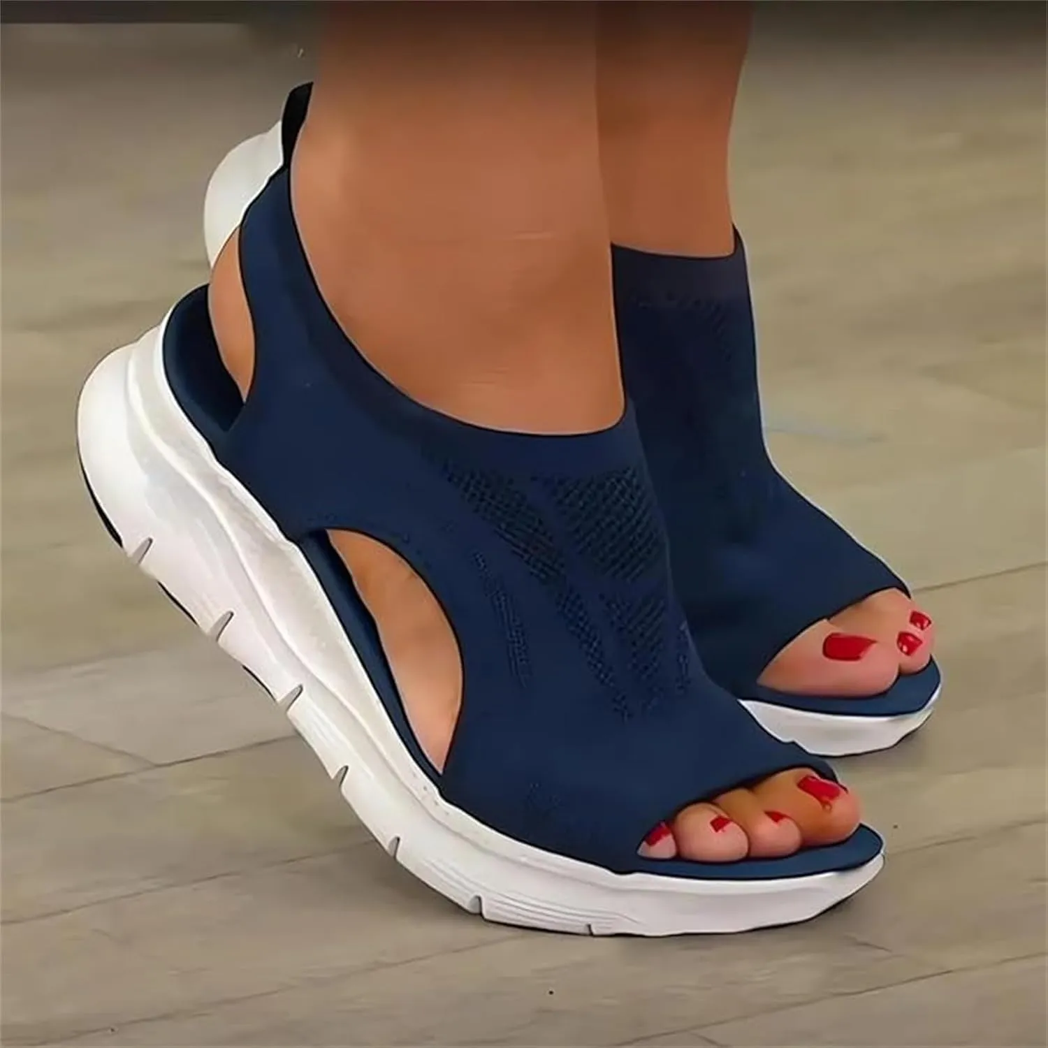Ladmiple Sandals Women Comfortable Cute Orthopedic Sandals Walking Slippers with Arch Support Summer Slip On Orthotic Shoes