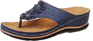 Ladmiple Sandals Women Comfortable Walking Arch Support Orthopedic Flip Flops Soft Dressy Summer Orthotic Slides 2024