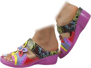 Ladmiple Sandals Women Dressy Comfortable Orthopedic Slippers Walking Summer Slip On Orthotic Flip Flops with Arch Support