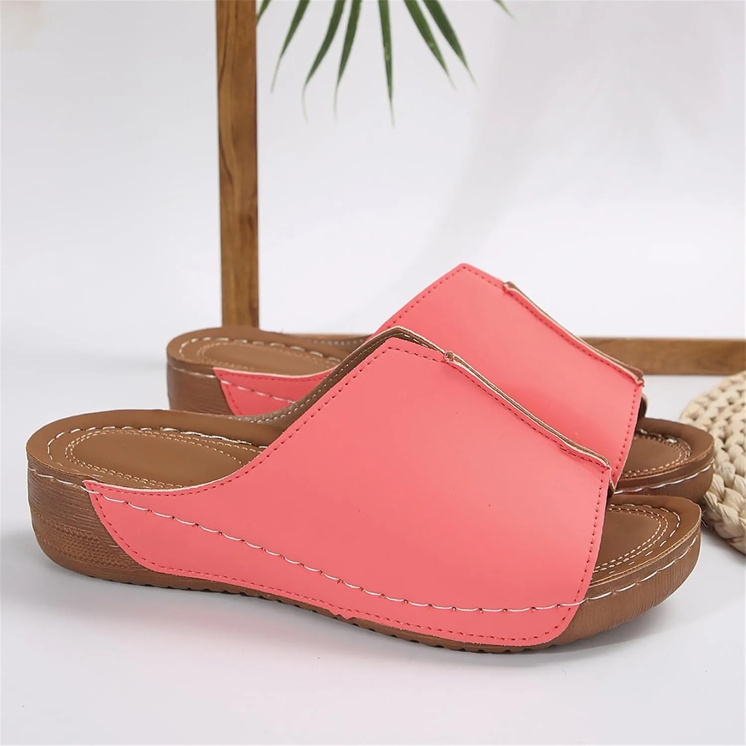 Ladmiple Summer Sandals For Women 2024 Trendy Casual Orthotic Flips Flops Arch Support Flat feet Orthopedic Slippers Slides