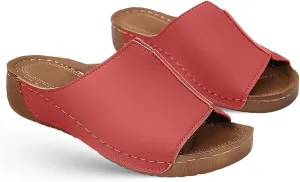 Ladmiple Summer Sandals For Women 2024 Trendy Casual Orthotic Flips Flops Arch Support Flat feet Orthopedic Slippers Slides