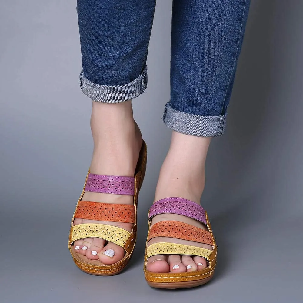 Ladmiple Summer Sandals For Women 2024 Trendy Casual Orthotic Slides Comfortable Orthopedic Slippers Dressy Walking Flip Flop
