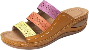 Ladmiple Summer Sandals For Women 2024 Trendy Casual Orthotic Slides Comfortable Orthopedic Slippers Dressy Walking Flip Flop