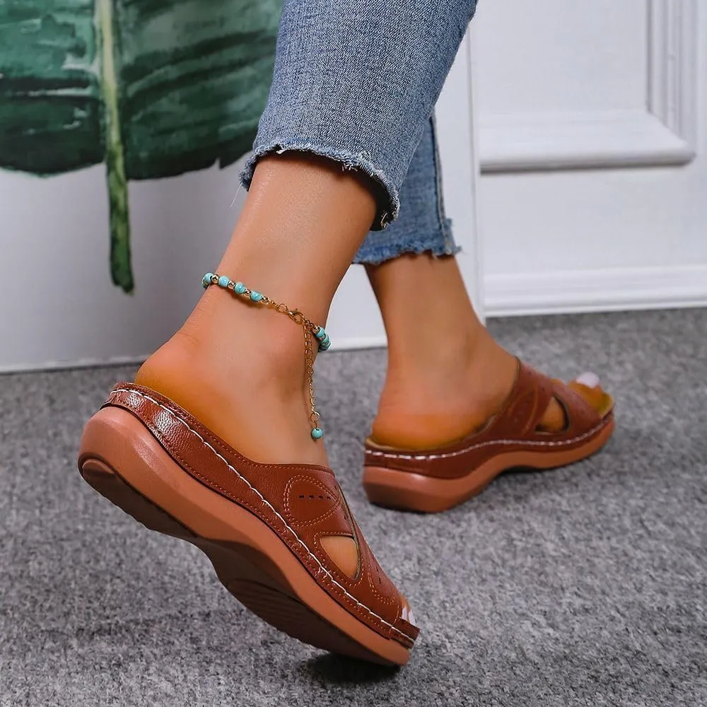 Ladmiple Womens Sandals Comfortable Dressy With Arch Support Orthotic Flip Flops Summer Casual Cute Walking Orthopedic Slides