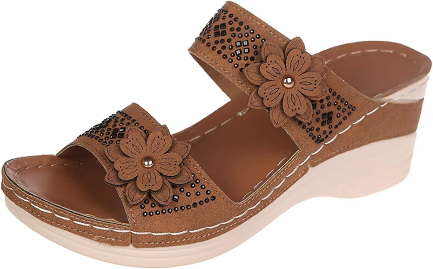 Ladmiple Womens Sandals Comfortable Slides Orthopedic Slippers Arch Support Dressy Summer Cute Walking Orthotic Flip Flops