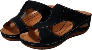 Ladmiple Womens Sandals Comfortable Walking Dressy Orthopedic Slippers Arch Support Orthotic Flip Flops Summer Beach Slides