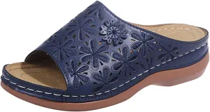 Ladmiple Womens Sandals For Plantar Fasciitis Support Fashion Orthotic Slides Ladies Lightweight Athletic Slip On Slippers