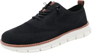 Loafers for Men Lightweight Soft Sole & Wide Toe Box Walking Shoes,Lace Up Breathable Comfortable Sneakers,Summer Casual Mesh Slip On Shoes with Arch Support