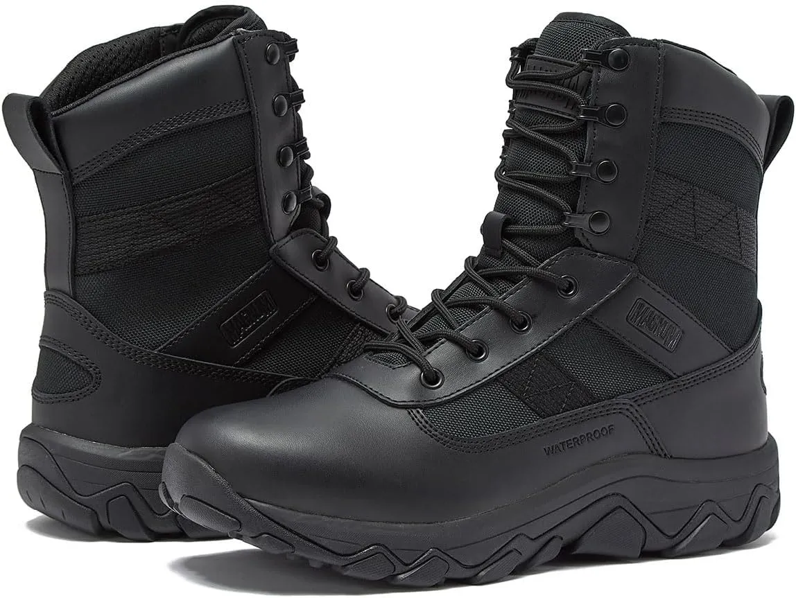 MAGNUM - Men's Waterproof Tactical Boots, Mens Military Hiking Boots, Breathable Light Weight Work Boots for Men