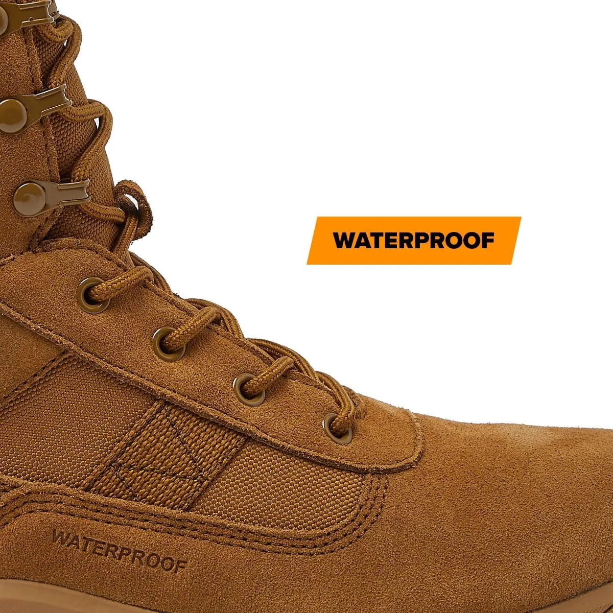 MAGNUM - Men's Waterproof Tactical Boots, Mens Military Hiking Boots, Breathable Light Weight Work Boots for Men