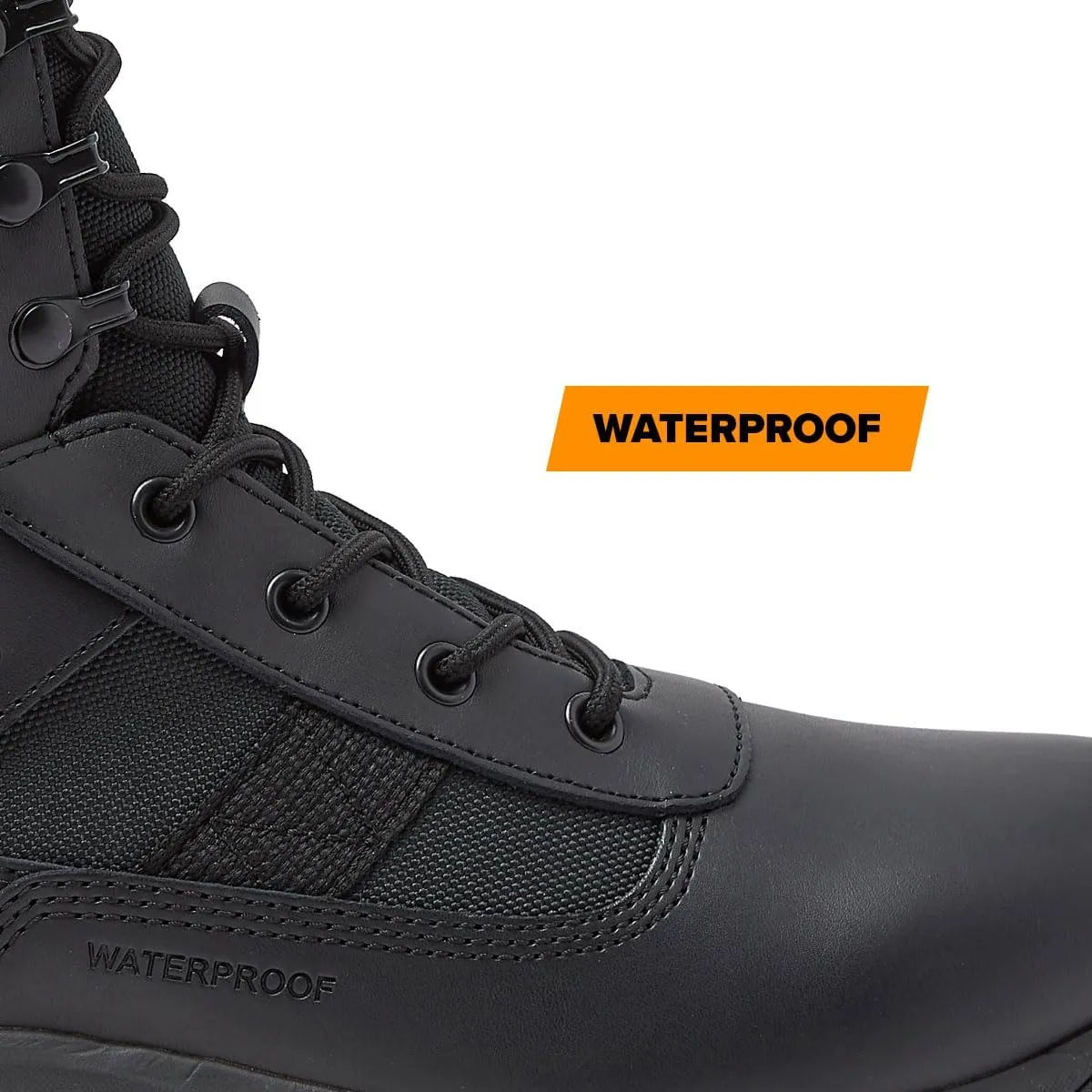 MAGNUM - Men's Waterproof Tactical Boots, Mens Military Hiking Boots, Breathable Light Weight Work Boots for Men