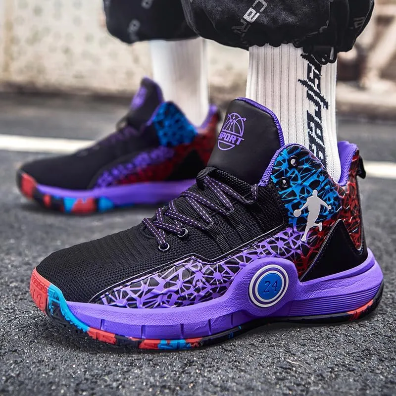 Men Women Basketball Shoes Walking Running Shoes Breathable Comfortable Sneakers for Adult